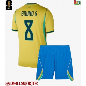 Brasilien Bruno Guimaraes #8 Hemmakläder Barn VM 2026 Kortärmad (+ Korta byxor)
